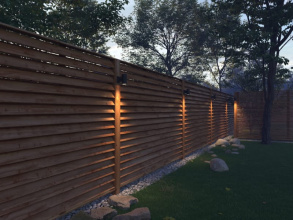 Деревянный забор елочка 70 метров