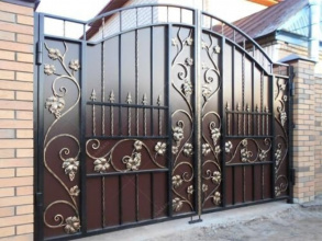 Кованые ворота откатные - пример 6